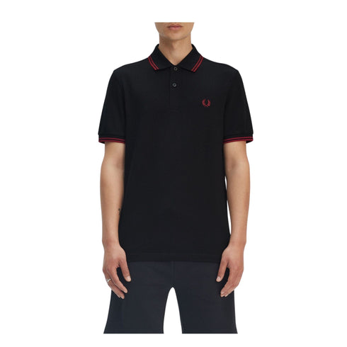 Fred Perry Polo Polo Uomo con doppia riga S P25 - FRED PERRYM3600 - Y22 - S - Francavilla Moda