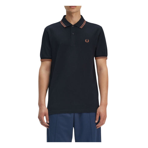 Fred Perry Polo Polo Uomo con doppia riga S P25 - FRED PERRYM3600 - Y22 - S - Francavilla Moda