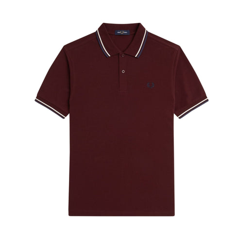 Fred Perry Polo Polo Uomo con doppia riga S P25 - FRED PERRYM3600 - Y22 - S - Francavilla Moda