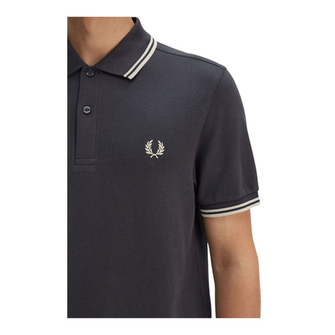 Fred Perry Polo Polo Uomo con doppia riga M P25 - FRED PERRYM3600 - V56 - M - Francavilla Moda