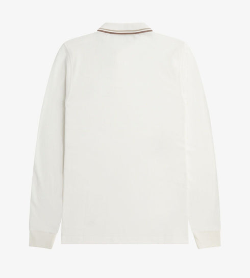 Fred Perry Polo Polo Uomo doppia riga Bianca - Francavilla Moda