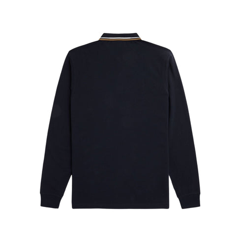 FRED PERRY Polo Polo Uomo doppia riga Blu - Francavilla Moda