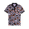 FRED PERRY Polo Polo Uomo motivo a quadri Nero lilla wisky - Francavilla Moda