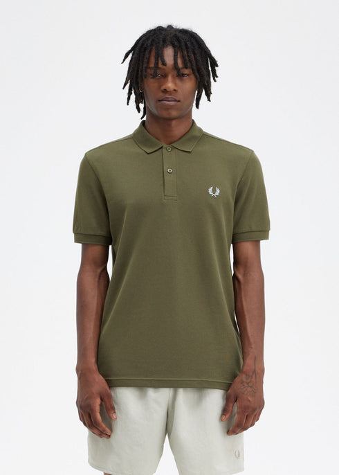 Fred Perry Polo Polo Uomo slim due bottoni Militare celeste P24-FRED PERRYM6000-V41-S - Francavilla Moda