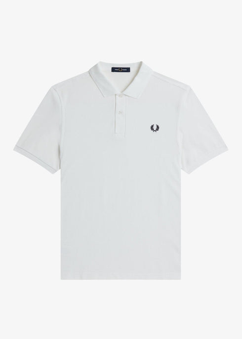 Fred Perry Polo Polo Uomo slim due bottoni Bianco - Francavilla Moda