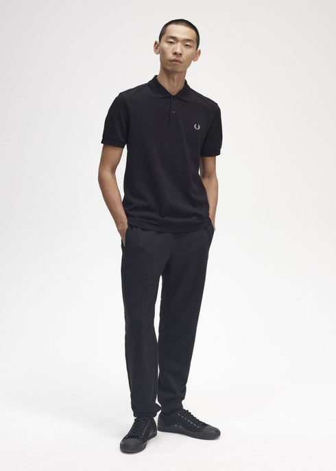 Fred Perry Polo Polo Uomo slim due bottoni Nero P24-FRED PERRYM6000-906-M - Francavilla Moda