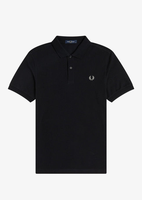 Fred Perry Polo Polo Uomo slim due bottoni Nero P24-FRED PERRYM6000-906-M - Francavilla Moda