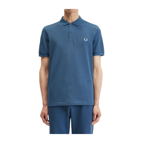 FRED PERRY Polo Polo Uomo slim due bottoni Blu aperto P24-FRED PERRYM6000-V06-M - Francavilla Moda