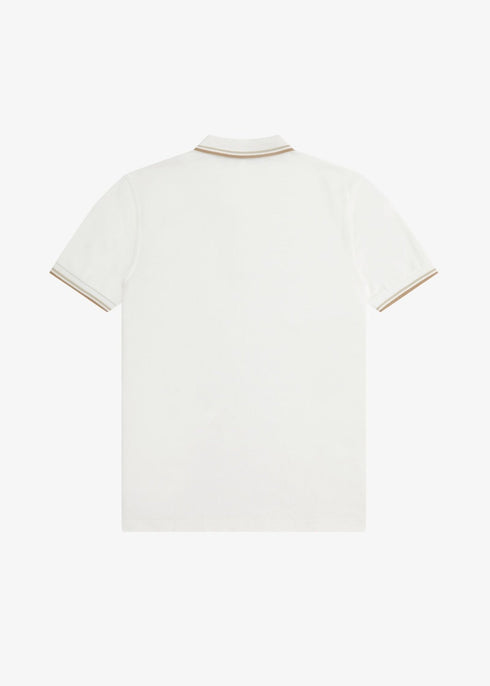 Fred Perry Polo Polo Uomo twin tipped in puro cotone Bianco P24-FRED PERRYM3600-U83-S - Francavilla Moda