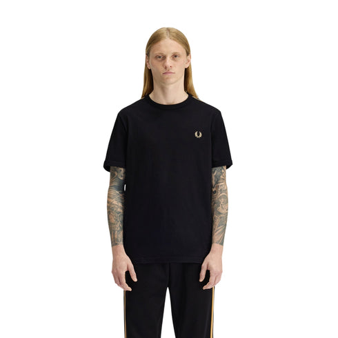 Fred Perry T-shirt mm T-shirt Ringer uomo con fettuccia a contrasto M P26-FRED PERRYM4613-90A-M - Francavilla Moda