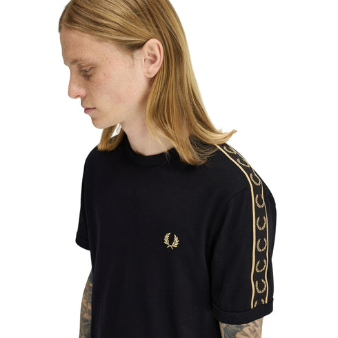 Fred Perry T-shirt mm T-shirt Ringer uomo con fettuccia a contrasto M P26-FRED PERRYM4613-90A-M - Francavilla Moda