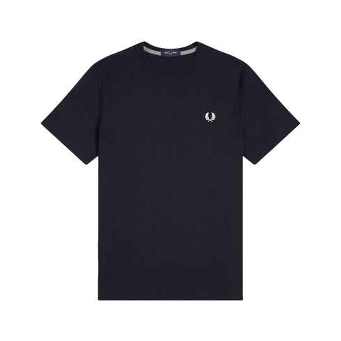 FRED PERRY T-shirt T-shirt Uomo basic a girocolo Blu bianco A24 - FRED PERRYM1600 - 608 - S - Francavilla Moda