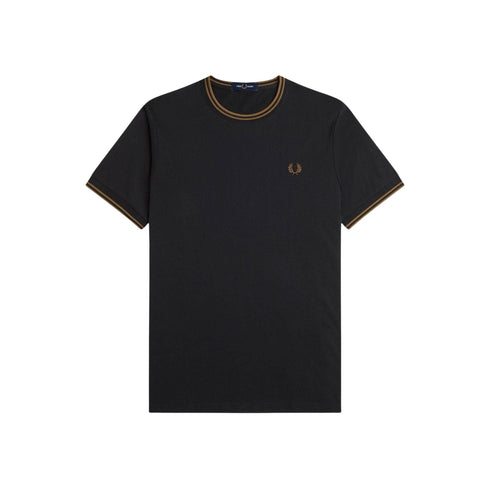 Fred Perry T-shirt T-shirt Uomo con bordino a contrasto S A25-FRED PERRYM1588-Q27-S - Francavilla Moda