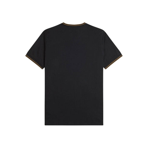 Fred Perry T-shirt T-shirt Uomo con bordino a contrasto S A25-FRED PERRYM1588-Q27-S - Francavilla Moda