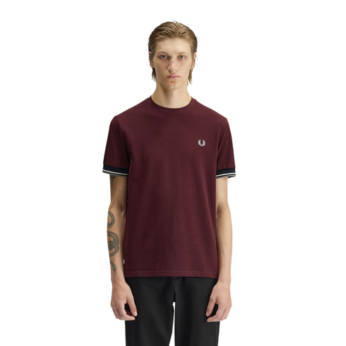 Fred Perry T-shirt mm T-shirt uomo con doppia riga sul bordo manica S P26-FRED PERRYM2396-597-S - Francavilla Moda