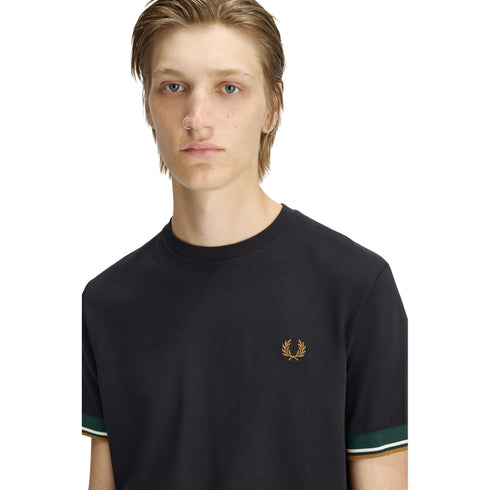 Fred Perry T-shirt mm T-shirt uomo con doppia riga sul bordo manica S - Francavilla Moda