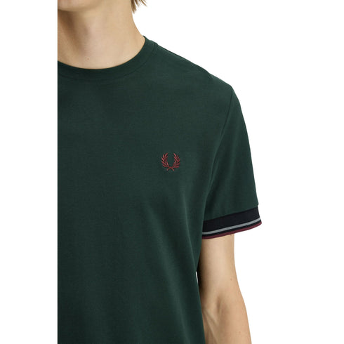 Fred Perry T-shirt mm T-shirt uomo con doppia riga sul bordo manica S - Francavilla Moda