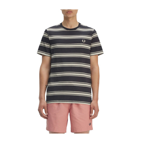 Fred Perry T-shirt T-shirt Uomo con righe orizzontali M - Francavilla Moda