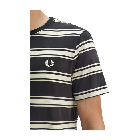 Fred Perry T-shirt T-shirt Uomo con righe orizzontali M - Francavilla Moda