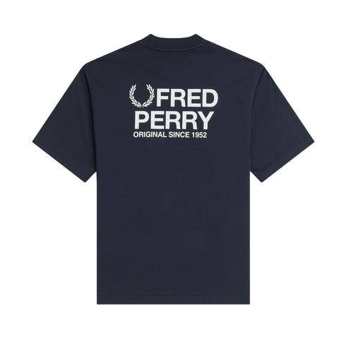 Fred Perry T-Shirt T-shirt Uomo con stampa grafica sul retro S P26-FRED PERRYM2475-608-S - Francavilla Moda