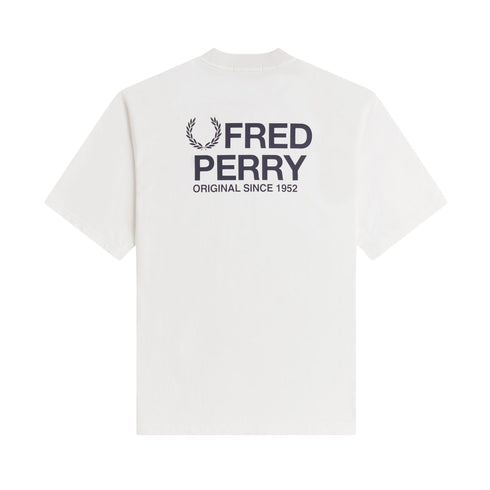 Fred Perry T-Shirt T-shirt Uomo con stampa grafica sul retro S - Francavilla Moda