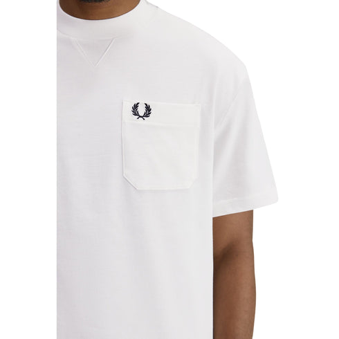 Fred Perry T-shirt mm T-shirt uomo con taschino S P26-FRED PERRYM2408-129-S - Francavilla Moda