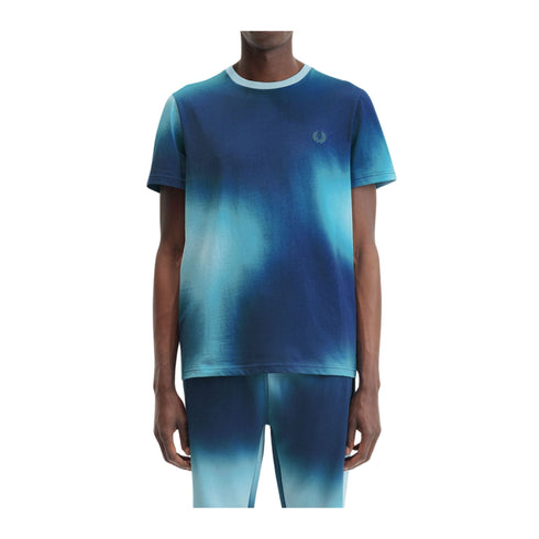 Fred Perry T-Shirt T-shirt Uomo effetto spray Multicolor - Francavilla Moda