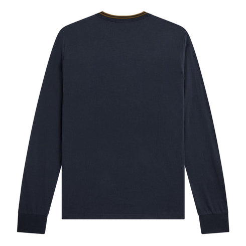 Fred Perry T-shirt T-shirt Uomo girocollo doppia riga Blu caramello A24 - FRED PERRYM9602 - M68 - S - Francavilla Moda