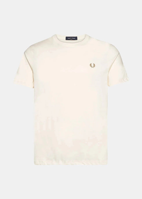 Fred Perry T-shirt T-shirt Uomo girocollo Ecru avena P24-FRED PERRYM1600-V37-S - Francavilla Moda