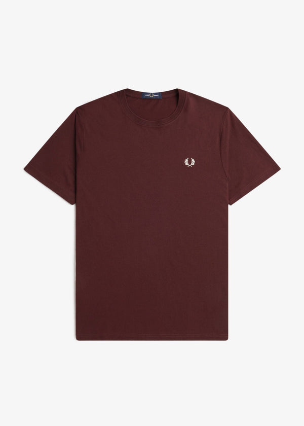 Fred Perry T-shirt T-shirt Uomo girocollo Bordeau - Francavilla Moda