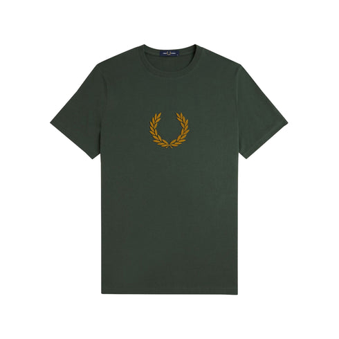 Fred Perry T-shirt T-shirt Uomo logo testurizzato S P25 - FRED PERRYM8587 - X89 - S - Francavilla Moda
