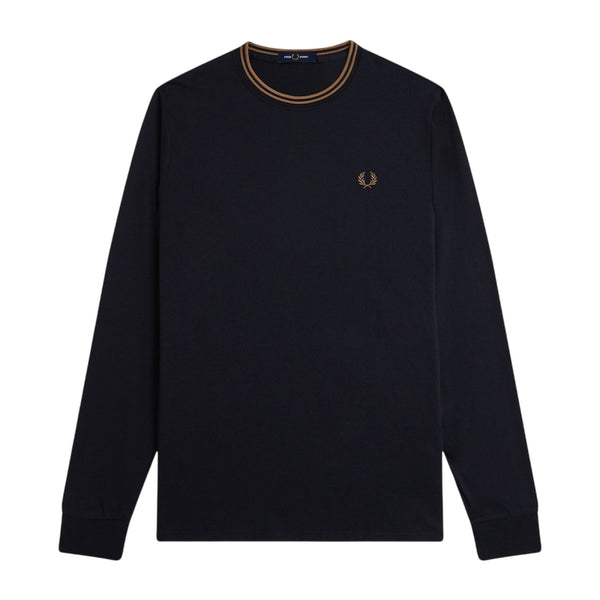 Fred Perry T-shirt T-shirt Uomo lunga con bordino S A25-FRED PERRYM9602-184-S - Francavilla Moda