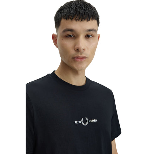 Fred Perry T-shirt mm T-shirt uomo mm con ricamo S P26-FRED PERRYM4580-102-S - Francavilla Moda