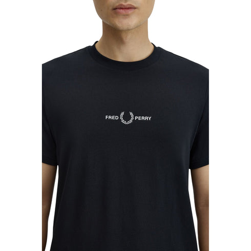 Fred Perry T-shirt mm T-shirt uomo mm con ricamo S P26-FRED PERRYM4580-102-S - Francavilla Moda