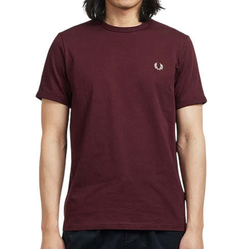 Fred Perry T-shirt mm T-shirt uomo mm Ringer taglia unica S P26-FRED PERRYM3519-K22-S - Francavilla Moda