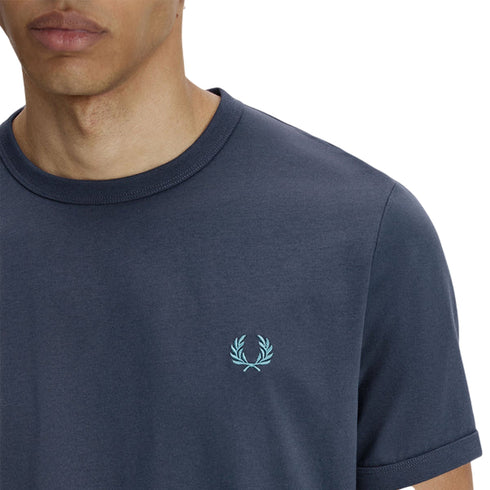 Fred Perry T-shirt mm T-shirt uomo mm Ringer taglia unica S P26-FRED PERRYM3519-102-S - Francavilla Moda