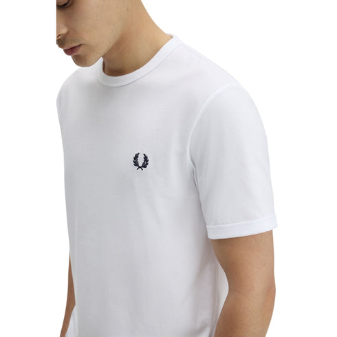 Fred Perry T-shirt mm T-shirt uomo mm Ringer taglia unica S P26-FRED PERRYM3519-102-S - Francavilla Moda