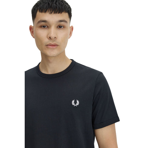 Fred Perry T-shirt mm T-shirt uomo mm Ringer taglia unica S P26-FRED PERRYM3519-102-S - Francavilla Moda