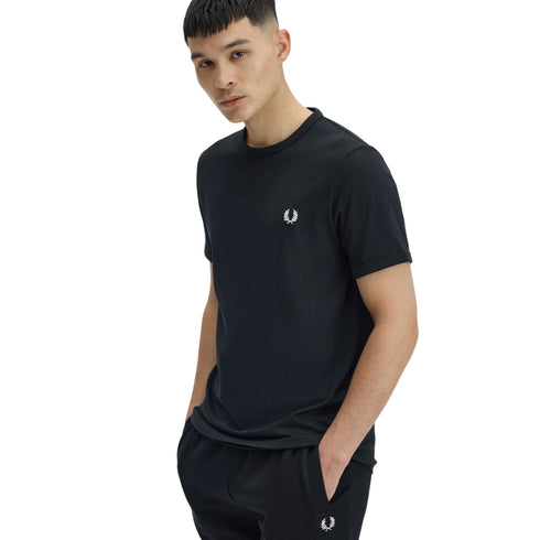 Fred Perry T-shirt mm T-shirt uomo mm Ringer taglia unica S P26-FRED PERRYM3519-102-S - Francavilla Moda