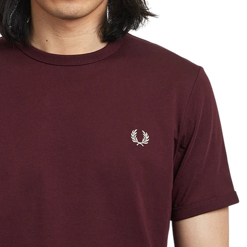 Fred Perry T-shirt mm T-shirt uomo mm Ringer taglia unica S P26-FRED PERRYM3519-102-S - Francavilla Moda