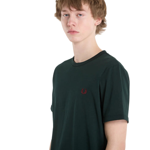 Fred Perry T-shirt mm T-shirt uomo mm Ringer taglia unica S P26-FRED PERRYM3519-102-S - Francavilla Moda