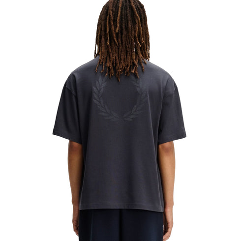 Fred Perry T-shirt T-shirt Uomo oversize con maxi logo retro S P26-FRED PERRYM2474-297-S - Francavilla Moda