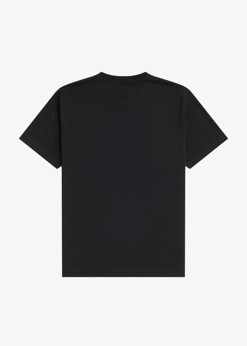 Fred Perry T-shirt T-shirt Uomo ricamo frontale Nero oceano P24-FRED PERRYM4580-198-S - Francavilla Moda