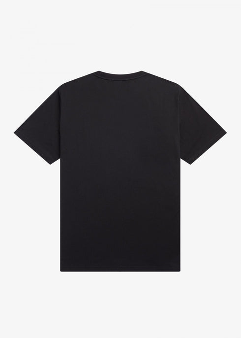 Fred Perry T-shirt T-shirt Uomo ricamo frontale Nero P24-FRED PERRYM4580-102-S - Francavilla Moda
