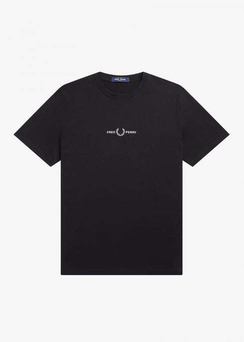 Fred Perry T-shirt T-shirt Uomo ricamo frontale Nero P24-FRED PERRYM4580-102-S - Francavilla Moda
