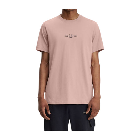 Fred Perry T-shirt T-shirt Uomo ricamo frontale Rosa P24-FRED PERRYM4580-S52-S - Francavilla Moda