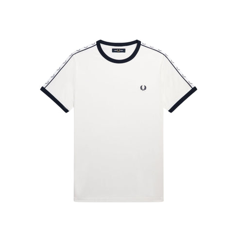 Fred Perry T-shirt T-shirt Uomo Ringer a girocollo Bianco P24-FRED PERRYM4620-129-S - Francavilla Moda