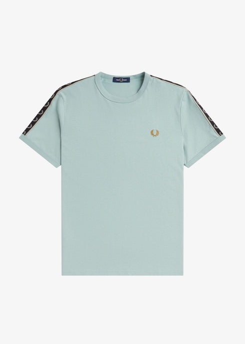 Fred Perry T-shirt T-shirt Uomo Ringer tape Grigio verde P24-FRED PERRYM4613-W26-S - Francavilla Moda