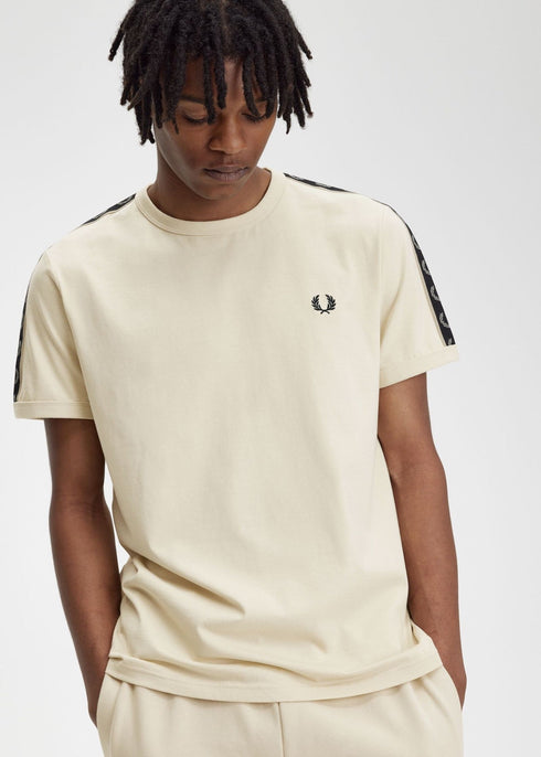 Fred Perry T-shirt T-shirt Uomo Ringer tape Avena P24-FRED PERRYM4613-V57P-S - Francavilla Moda