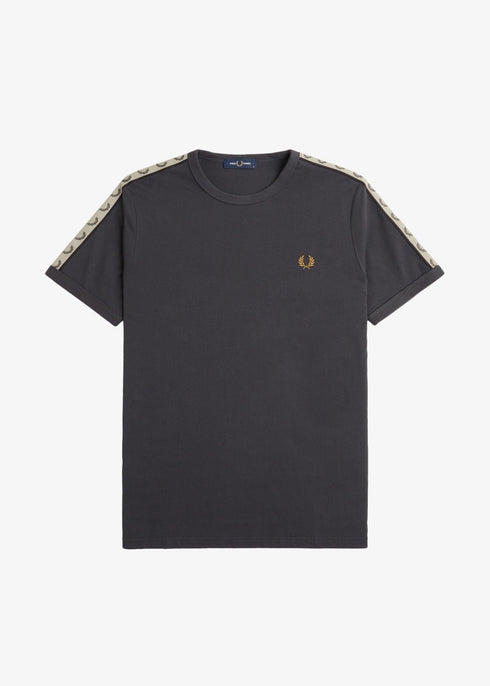 Fred Perry T-shirt T-shirt Uomo Ringer tape Grigio avena - Francavilla Moda
